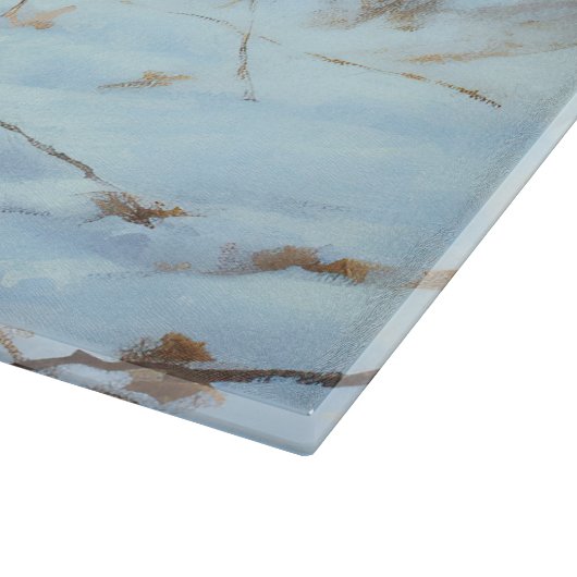 English Toy Spaniel Let It Snow Weihnachten Schneidebrett (Ecke)