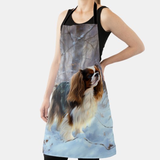 English Toy Spaniel Let It Snow Weihnachten Schürze (InSitu)