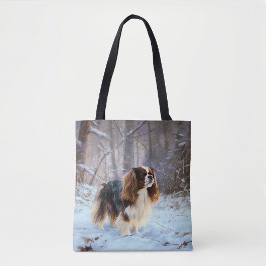 English Toy Spaniel Let It Snow Weihnachten Tasche (Vorderseite)
