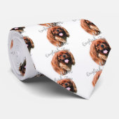 English Toy Spaniel Mama 2 Krawatte (Gerollt)