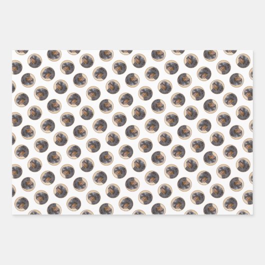 English Toy Spaniel Painting King Charles Dog Art Geschenkpapier Set (Vorderseite 2)