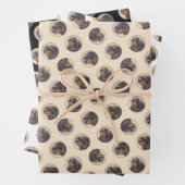 English Toy Spaniel Painting King Charles Dog Art Geschenkpapier Set (Beispiel)