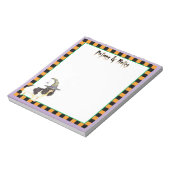 English Toy Spaniel Witch Notepad Notizblock (Rotiert)