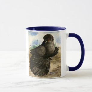 English Trumpeter Dun Pigeon Tasse