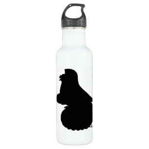 English Trumpeter Pigeon Silhouette Trinkflasche