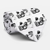 English Trumpeter Pigeons Krawatte (Gerollt)