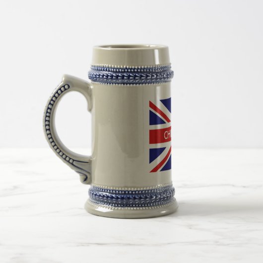 English Union Jack Flag Klassik Bierstein Tasse (Links)