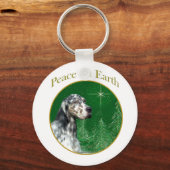 EnglishSetterPeace2 Schlüsselanhänger (Vorderseite)