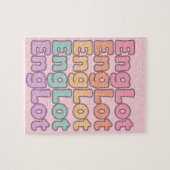 Englot Kawaii-Blasenbuchstabe Puzzle (Horizontal)