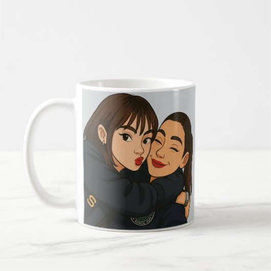 Englot Thai GL Petrichor Series Cartoon Art Kaffeetasse (Links)