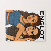 Englot Thai GL Versandetes Paar Engfa und Charlott Puzzle (Horizontal)