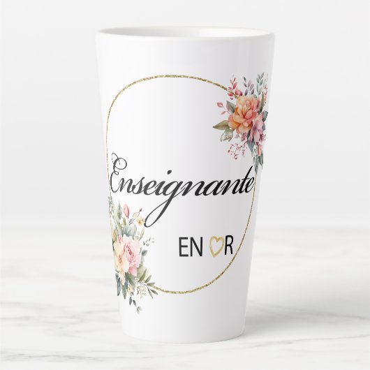 Engniante Floral Wasserfarbe Tasse (Vorderseite)