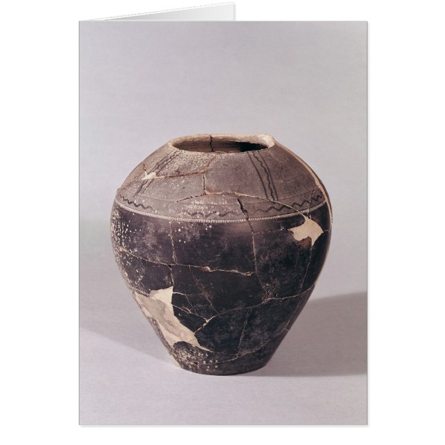 Engobe-Vase mit abgerundeten Linien (Vorne)