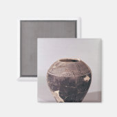 Engobe-Vase mit abgerundeten Linien Magnet (Vorderseite/Rückseite)