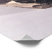 Engobe-Vase mit abgerundeten Linien Poster (Ecke)