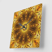 Engraved 5 Wall Clock Options Quadratische Wanduhr (Winkel)