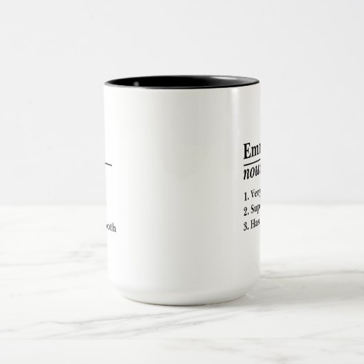 EngravedGifts-Ideen für personalisierte Namensdefi Tasse (Zentrum)