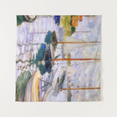 Engrboats on the Seine at Petit Claude Monet Wandteppich (Vorderseite (Horizontal))