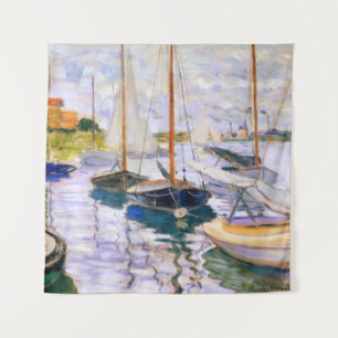 Engrboats on the Seine at Petit Claude Monet Wandteppich