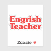 Engrish Teacher Aufkleber (Blatt)