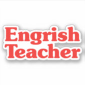 Engrish Teacher Aufkleber (Vorderseite)