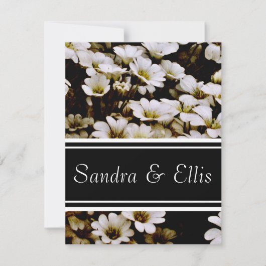 Enhanced Dasies Elegant Einladung (Vorderseite)