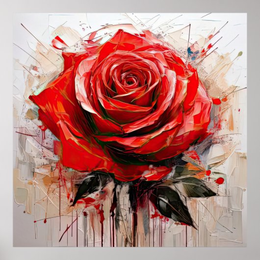 Enhancing Decor with Blooming Rose Designs Poster (Vorne)