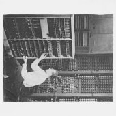 ENIAC (1. Computer) für den Aussenseiter, der es Fleecedecke (Vorderseite (Horizontal))