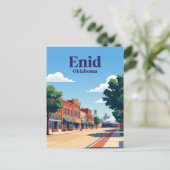 Enid, Oklahoma Postkarte (Stehend Vorderseite)