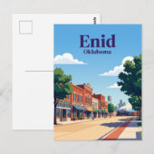 Enid, Oklahoma Postkarte (Vorne/Hinten)