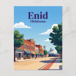 Enid, Oklahoma Postkarte