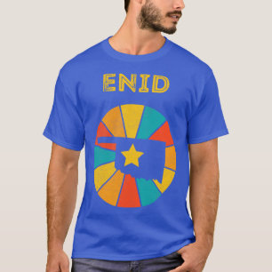 Enid Oklahoma Vintag Beunruhigtes Souvenir 1 T-Shirt