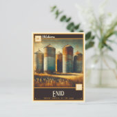 Enid, Oklahoma | VINTAG Postkarte (Stehend Vorderseite)