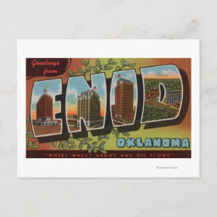 Enid, OklahomaLarge Letter ScenesEnid, OK Postkarte