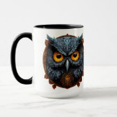 Enigma Ascendant: Apollyon Sigil Owl Weiße Tasse (Links)