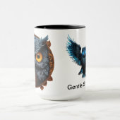 Enigma Ascendant: Apollyon Sigil Owl Weiße Tasse (Zentrum)
