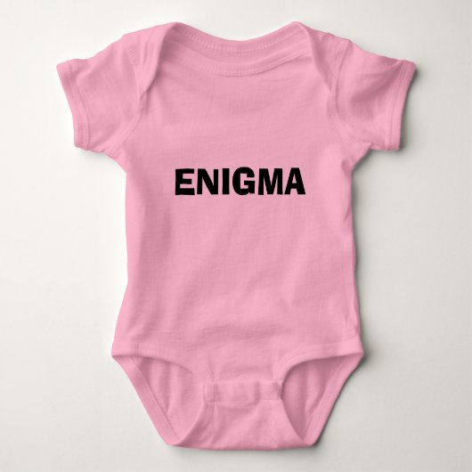 ENIGMA BABY STRAMPLER (Vorderseite)