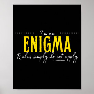 Enigma, die Regeln gelten einfach nicht Poster