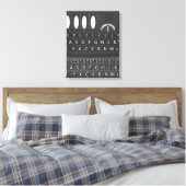 Enigma Leinwanddruck (Insitu (Schlafzimmer))
