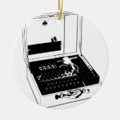 Enigma Machine Cryptography World War II Keramikornament (Vorne)