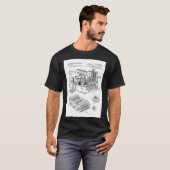 Enigma Machine Patent Black Poster T-Shirt (Vorne ganz)