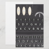 Enigma-Maschine Briefpapier (Vorne/Hinten)