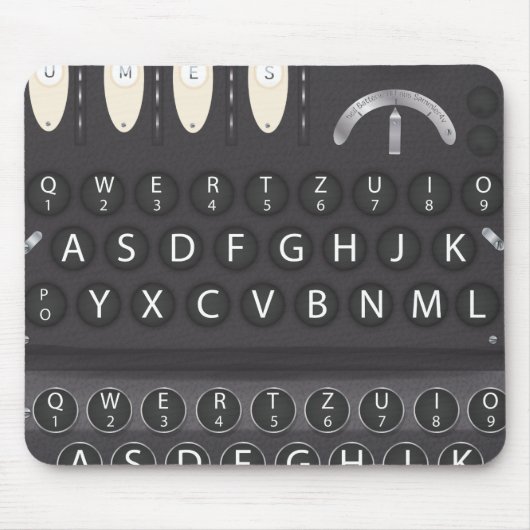 Enigma-Maschine Mousepad (Vorne)
