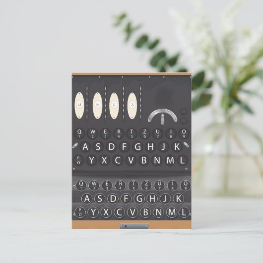 Enigma Postkarte (Stehend Vorderseite)
