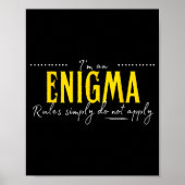 Enigma, The Rules Simply Do Not Apply Poster (Vorne)
