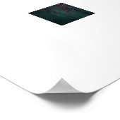 Enigmatic Baccara Rose Poster (Ecke)