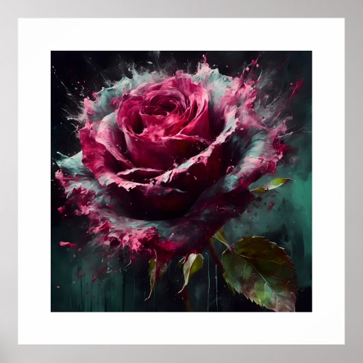 Enigmatic Baccara Rose Poster (Vorne)