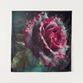 Enigmatic Baccara Rose Wandteppich (Vorderseite (Horizontal))