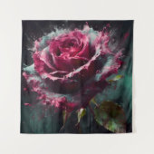 Enigmatic Baccara Rose Wandteppich (Vorderseite)