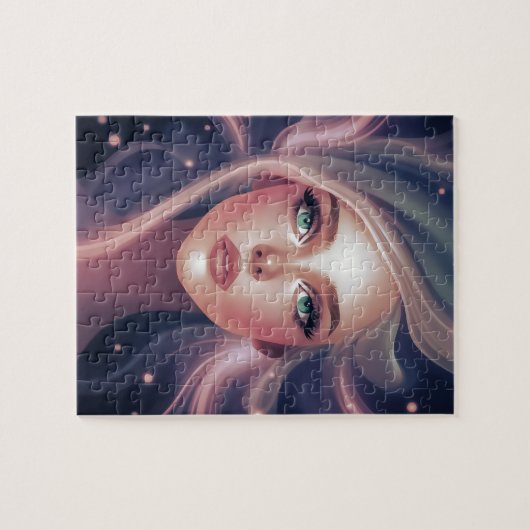 Enigmatic Emerald Eyes Goddess Puzzle (Horizontal)